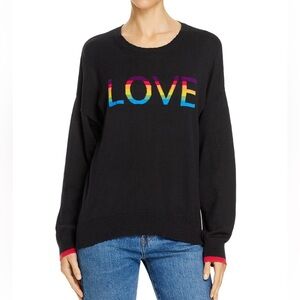 Sundry Rainbow Love Sweater Women Size S Wool Cashmere Blend Soft